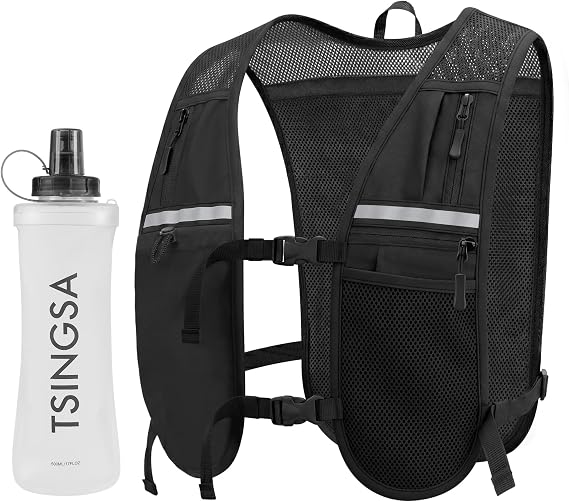 Hydration Backpack, Running Vest with 500ml Water Bottle