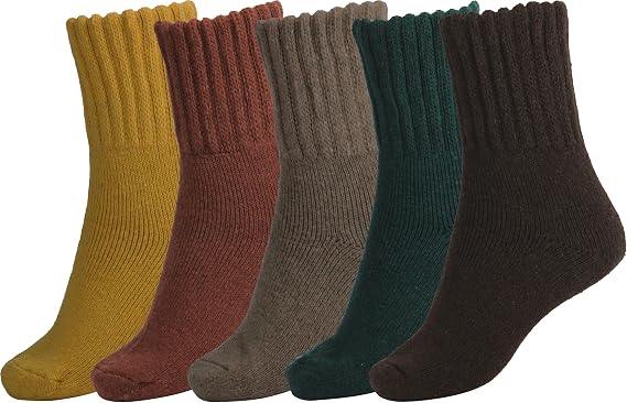 BomKinta Boot Socks for Women Winter Solid Thick Warm Socks Wool Socks | Perfect for boots, Skin-friendly, Not tight, Stylish, Practical, Multi-colored, Soft, Gifts