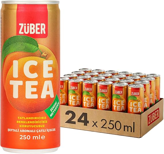 Züber Ice Tea Şeftali 250ml x 24 Adet