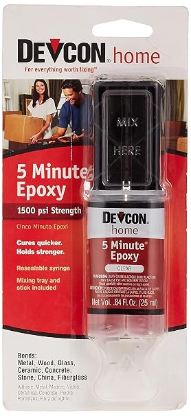 Devcon 20845 High Strength 5-Minute Epoxy, 0.84 oz.