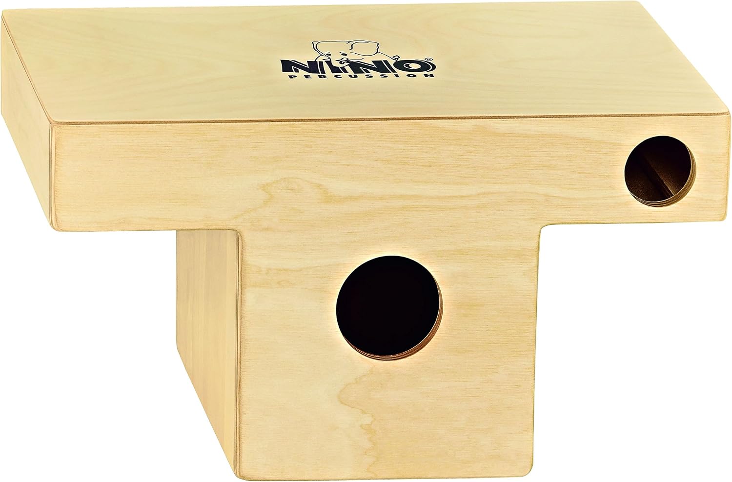 Kids Slaptop Cajon Box Drum with Internal Snares and Forward Projecting Sound Port-NOT Made in China-Walnut Playing Surface, NINO953