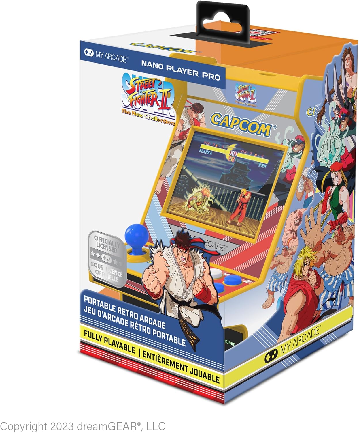 MY ARCADE 12CM STR FIGHTER II CHAMP RETRO CONSOLE 2 GAME