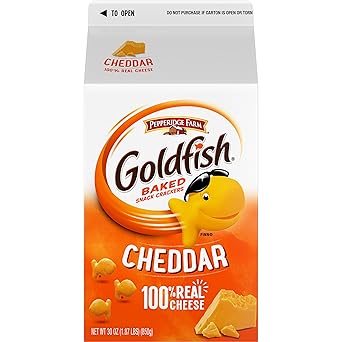 Goldfish Cheddar Crackers, Snack Crackers, 30 oz carton