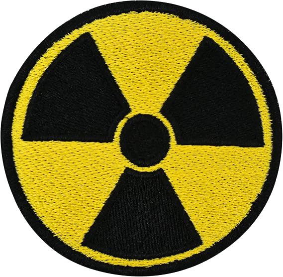 Finally Home Patch with Hook-and-Loop Closure - Atom Danger | Radioactivity Symbol Patches, Patches, Radioactive Patches, Nuclear Patch Badge