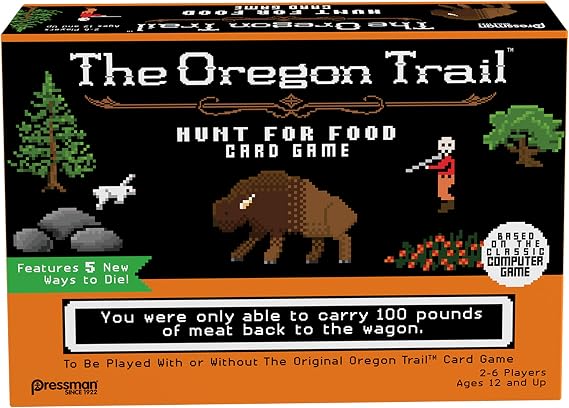 The Oregon Trail: Hunt for Food Card Game