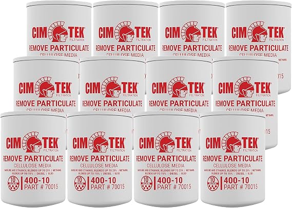 Cim-Tek 70015-12 400-10 Spin-On Filter for Particulate 12-Pack