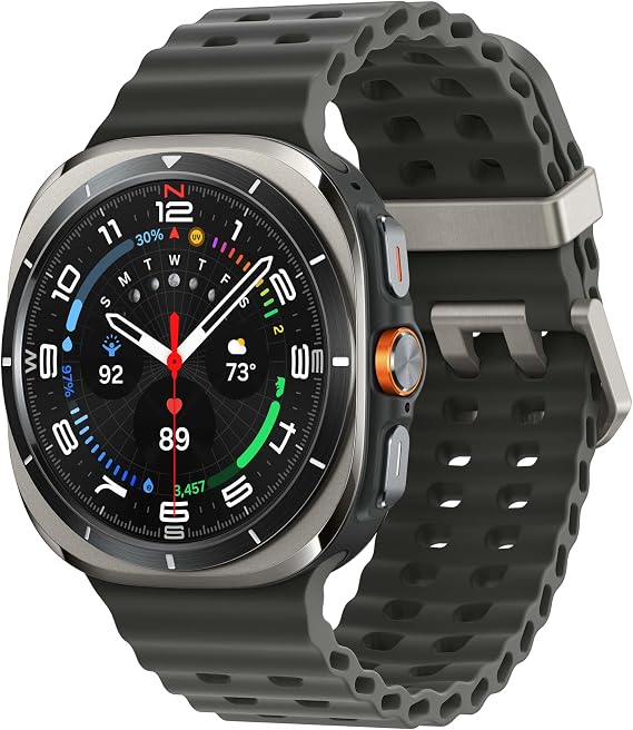 Samsung Galaxy Watch Ultra (2024) 47mm LTE AI Smartwatch w/Energy Score, Wellness Tips, Heart Rate Tracking, Sleep Monitor, Fitness Tracker, GPS,Titanium Silver [US Version, ]