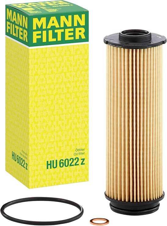 Mann Filter HU 6022 z Cartridge Oil Filter Replacement with Oil Drain Plug Gasket Compatible With BMW 540i, 540i xDrive, 740i, 740i xDrive, 745e xDrive, 840 Series, M Series, X Series, Z4