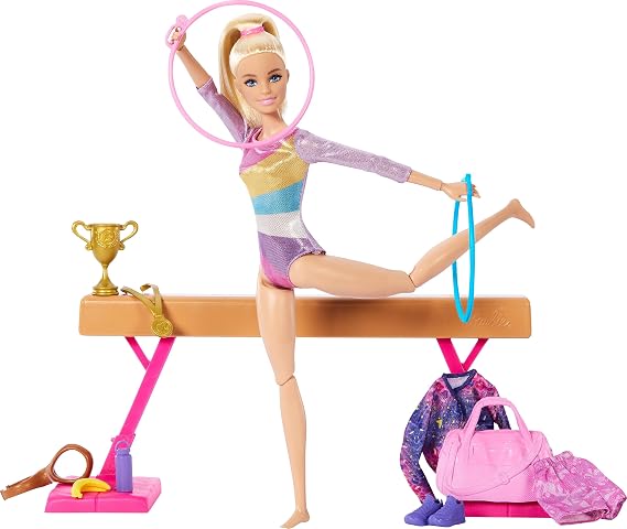 Barbie Gymnastics Doll & Accessories Playset