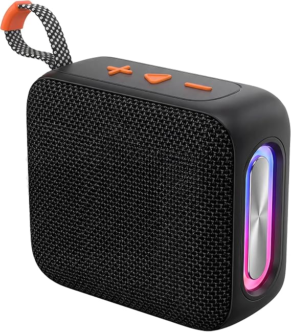 T&G Small Portable Speaker, IPX5 Waterproof Ourdoor Boombox with USB Input