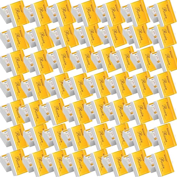 WOGOD Professional Rosin Set (50 Pcs) for Violin/Viola/Cello/Double Bass/Erhu | Non-Slip, Rich Tone, Low-Dust, Durable