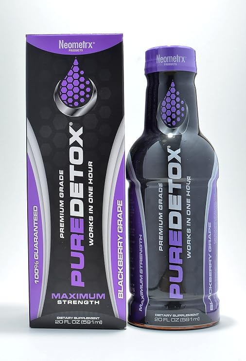 Neometrx Same-Day Maximum Strength Detox Drink, BlackBerry Grape Flavor, 20 Fl Oz