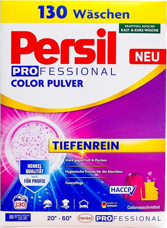 Persil Professional Line Color Laundry Detergent Powder (130 Loads | 15.76 lbs | 7.15 Kg) | Deep Clean - Detergent For Color - For Clean Laundry And Freshness For The Machine