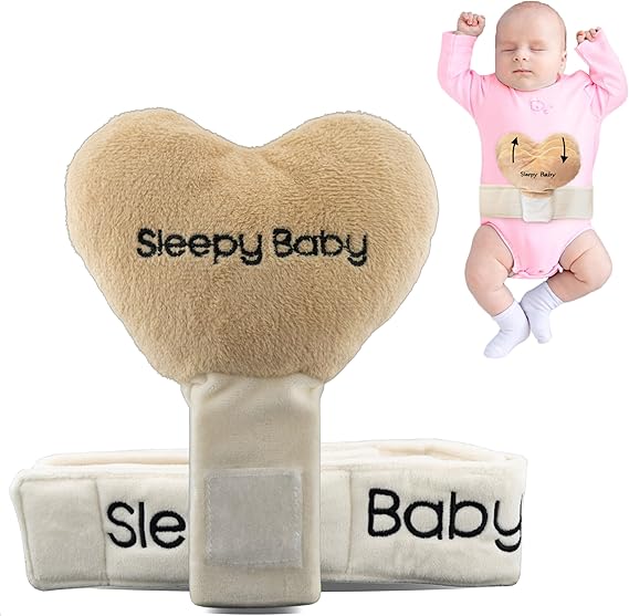 Sleepy Baby Shh White Noise Machine with Gentle Rhythmic Tapping | Mimics Parents Soothing Touch | Adjustable Speeds & Belt | Helps Reduce Constant Holding and Rocking