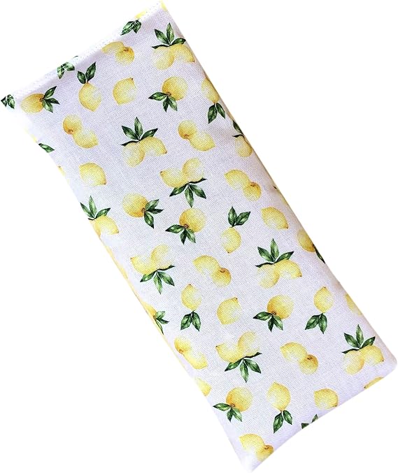 Microwavable Heating Pad Cold Pack, Christmas Gift for Mom, Grandmother, 3 Sizes, Lemon Print