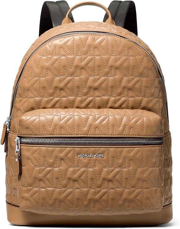 Michael Kors Hudson Dome Backpack, Silver-Tone Hardware/Husk/MK Quilt