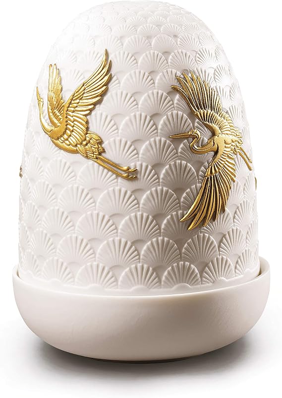 LLADRO Cranes Dome Table Lamp
