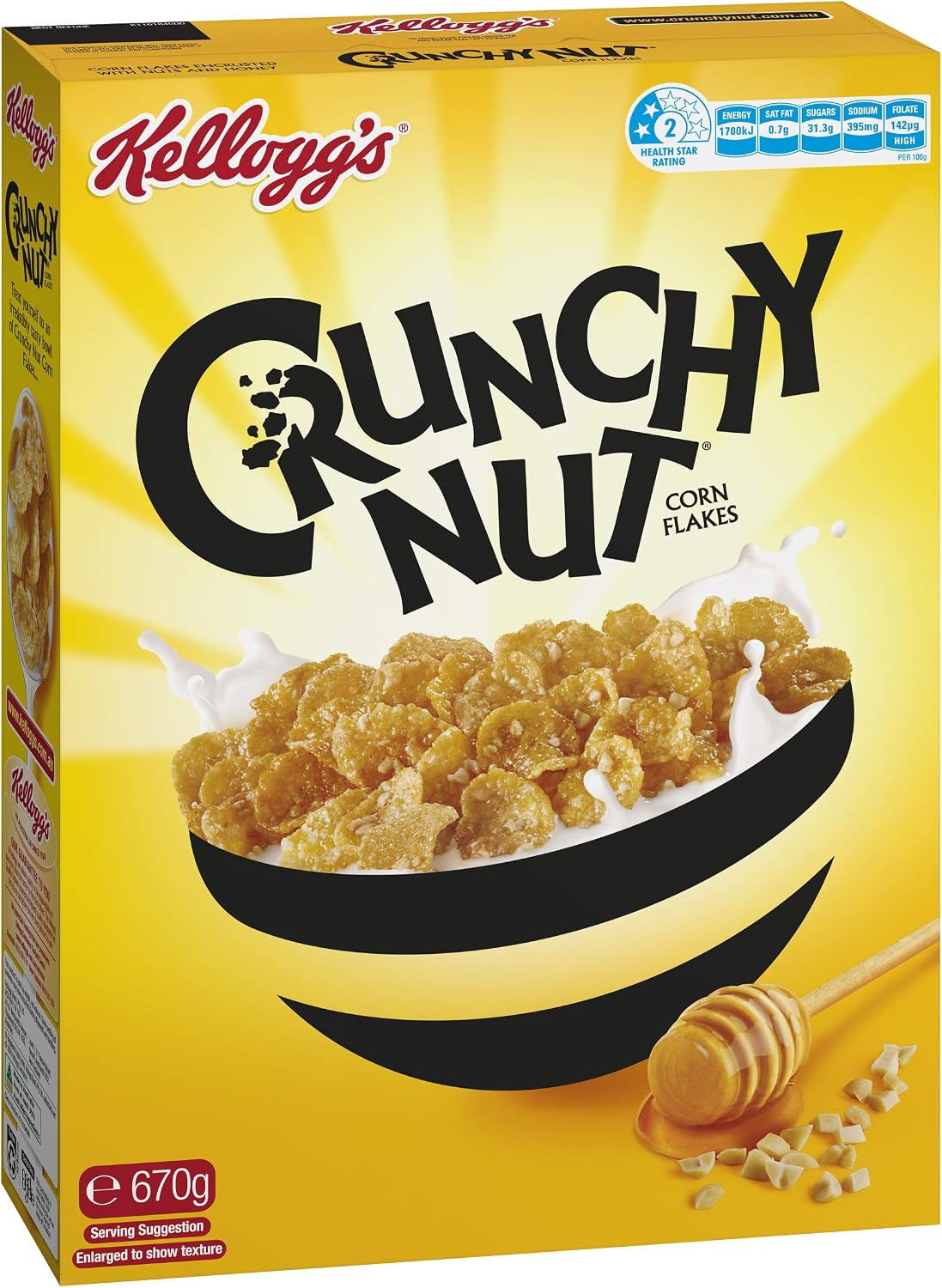 Kelloggs Crispy Nut Cornflakes 670gm