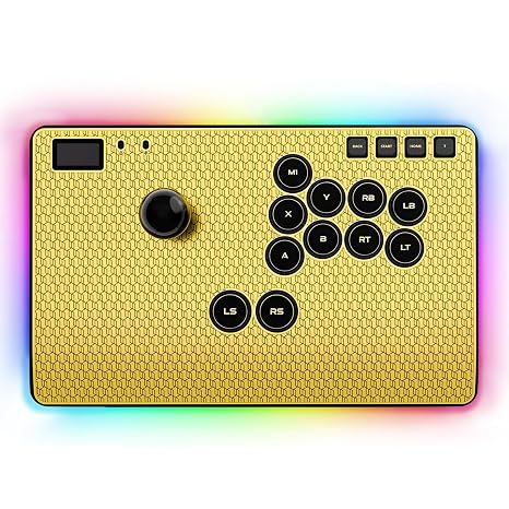 Haute42 C-AS Magnetic Leverless Arcade Stick, Aluminum Fightstick, Hot Swap