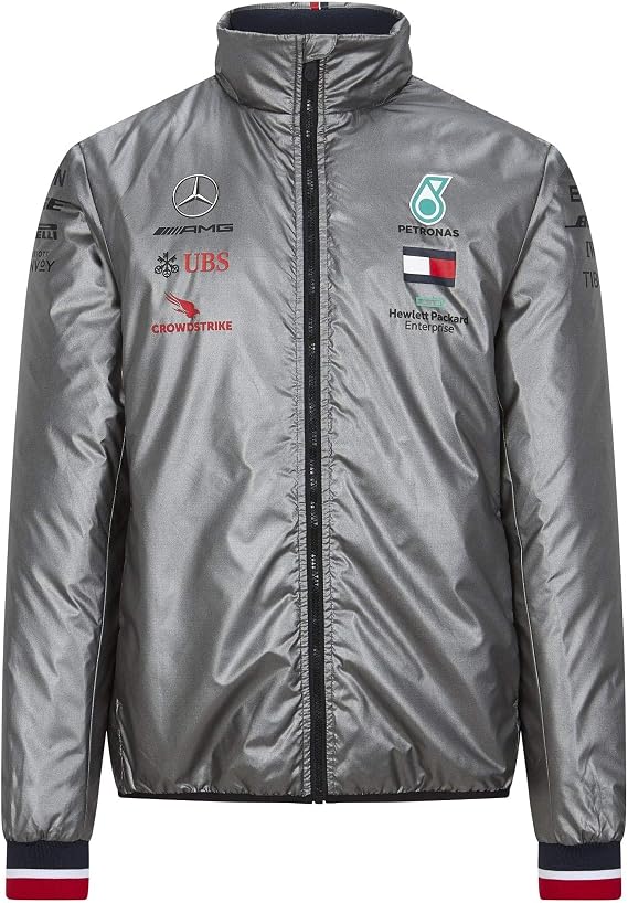 Mercedes AMG Petronas Motorsport F1 Mens Lightweight Padded Jacket 2020