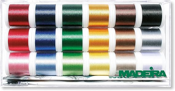 Madeira 8045 Stickbox Polyneon 18 Farben à 400 m