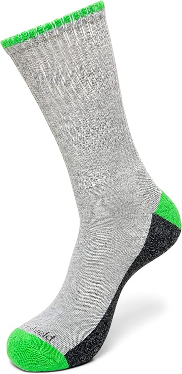 Insect Shield Sport Crew Socks, Stretchy and Comfortable Crew Socks with Padding and Built in Bug and Tick Protection