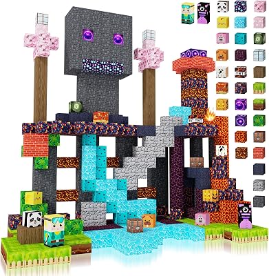 HASTRIDE Magnetic Blocks - 208 PCS 0.8Inch Magnetic Building Blocks Set, Creative STEM Magnetic Cubes Toys for Kids 3, Montessori Sensory Magnet Blocks and Stack Cubes for Boys Girls Birthday Gifts