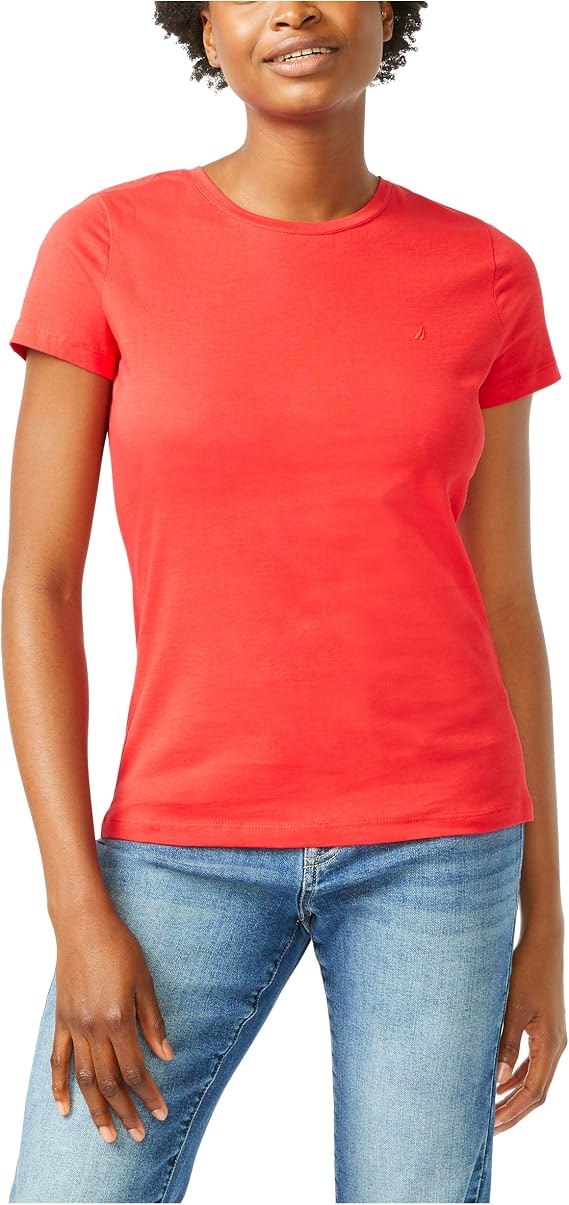 Nautica Women's Nautica Women's Classic Fit Crew-Neck J-Class T-Shirt
