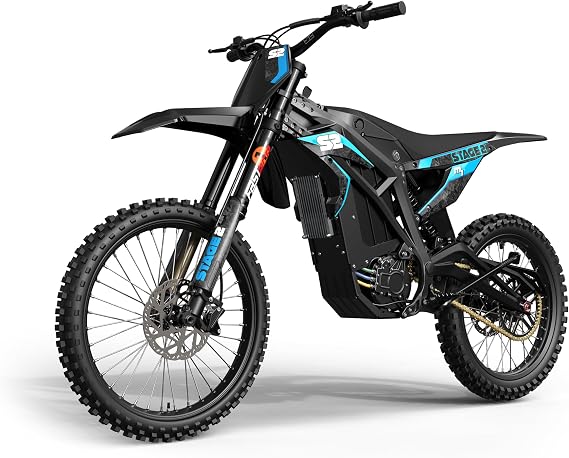 Razor - Stage2, M1 V2 Electric Dirt Bike E Moto, 6000W (Peak) Brushless Motor, UL 2272 Compliant 60V Lithium Battery and Electrical System, Up to 47 MPH, 3 Speed High Output Controller, 40+ Mile Range