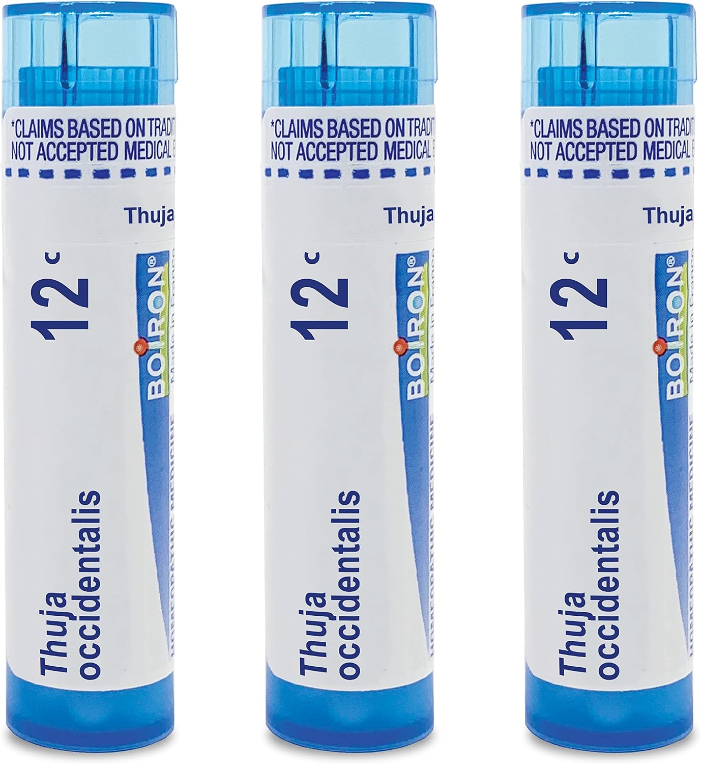 Boiron Thuja Occidentalis 12C Homeopathic Medicine for Warts - Pack of 3 240 Pellets