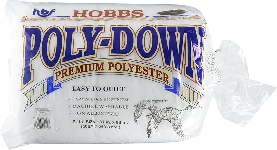 Hobbs PD81 Batting Poly-Down, 81" x 96"