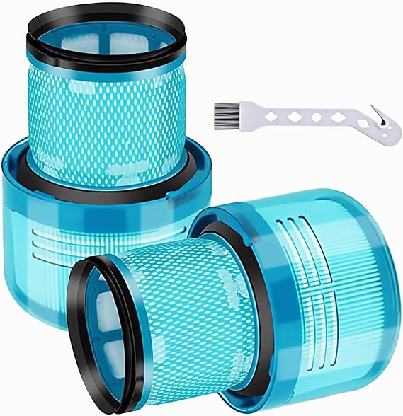 2 Pack Replacement V15 Filters for Dyson V15 Detect,V15 Detect Absolute, V15 Submarine,V11 Torque Drive, V11 Animal, SV14 Cordless Stick Vacuum,Part 970013-02,Green