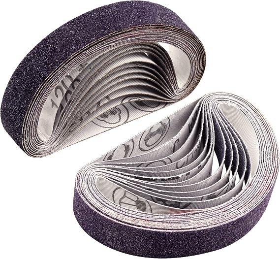 24 Pcs 3/4 x 12 Sanding Belts 120 Grit Compatible with Work Sharp Ken Onion