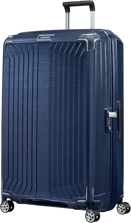 Samsonite Lite-Box - Premium Hardshell Suitcase Extra Large 81 cm, Spinner with 4 Wheels, Lightweight, TSA Lock, 124L - 3.50 KG - Blue (Deep Blue)