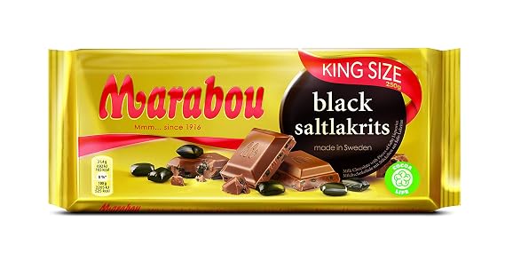 Marabou Black Salty Licorice King Size Chocolate Bar