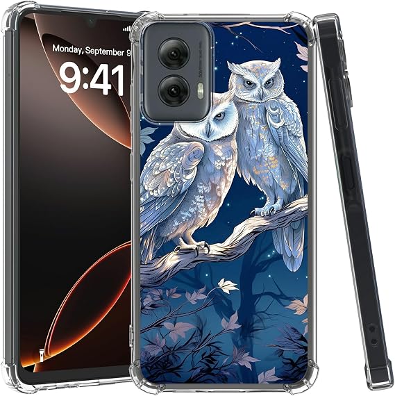 for Motorola Moto G Stylus 5G 2024 6.7" Clear Case,Slim Transparent TPU Anti-Yellowing,Anti-Slip Shockproof Military-Grade Protection Cover for Moto G Stylus 5G 2024,Blue Wls