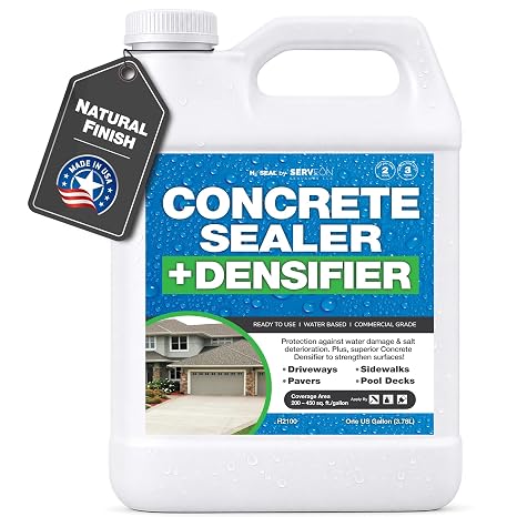 Concrete Driveway Sealer Densifier (Clear Natural Finish) 1 Gal