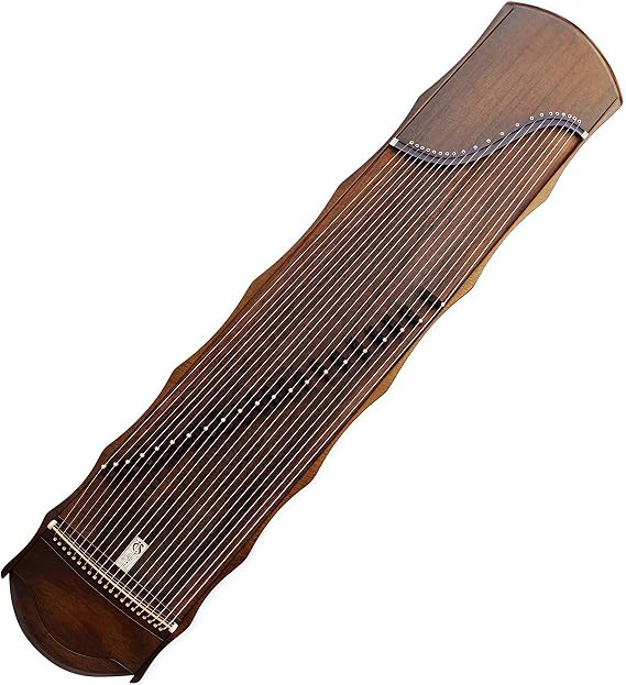 Chinese Zither, Guzheng, Chinese Instrument, Gu Zheng, Handcarved Aged Wood, 20-Yr Artisan Crafted, Natural Sound (A)