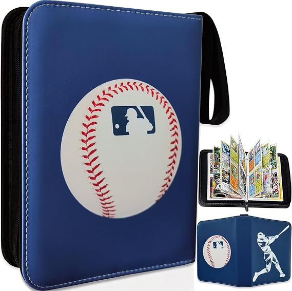 Baseball Football Binder White Trading Card Binder Sports Collector Book Album