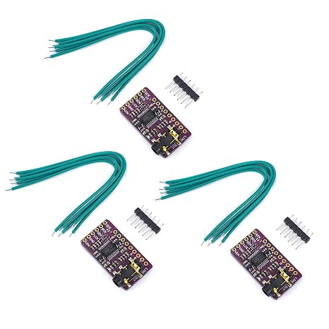 Teyleten Robot PCM5102 PCM5102A AUX Stereo Digital Audio DAC Decoder Board Module Player Voice Digital-to-Analog Converter IIS I2S for Arduino Raspberry Pi (3PCS)