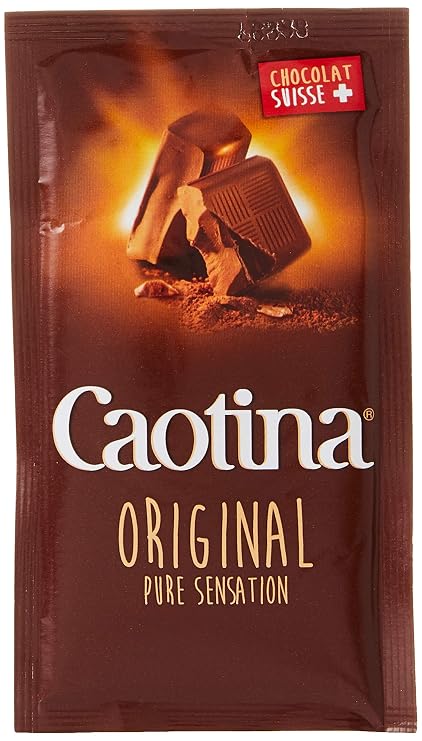 Caotina Original Switzerland, 100 Packages with Each 15 Grams, Total 1.5 Kilograms, Chocolate Suisse Pure Sensation