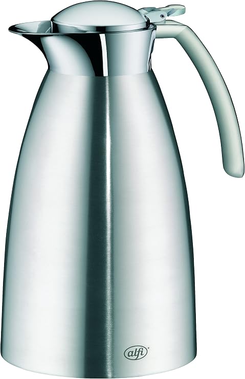 Alfi Gusto 1.0 L Top Therm Vacuum Insulated Stainless Steel Thermal Dispenser Carafe, Metallic