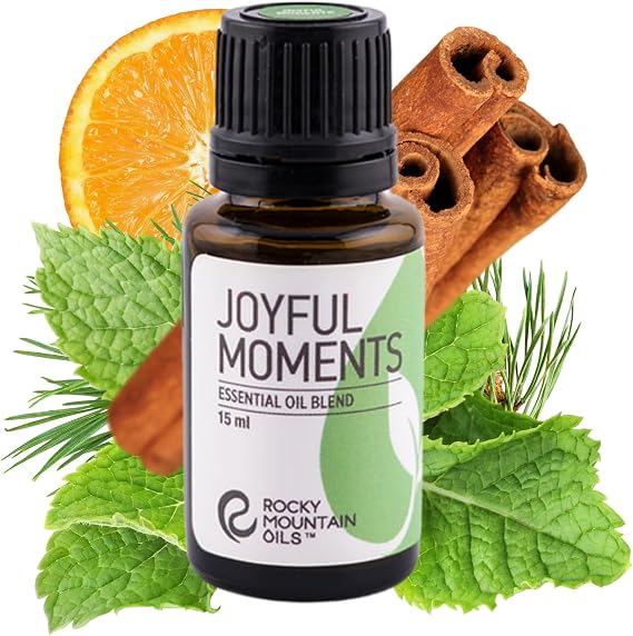 Rocky Mountain Oils Joyful Moments Essential Oil Blend 15 ml - Pure Natural Therapeutic Grade Aromatherapy 100% Pure and Organic Essential Oils for Relaxation, Joyful Essential