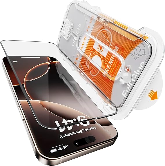URUCHI Samsung A35 / A55 İle Uyumlu Hizalama Aparatlı ve Takılırken Camın Altında Kesinlikle Toz Bırakmayan Darbelere Karşı Ekstra Güçlü Ekran Koruyucu Cam