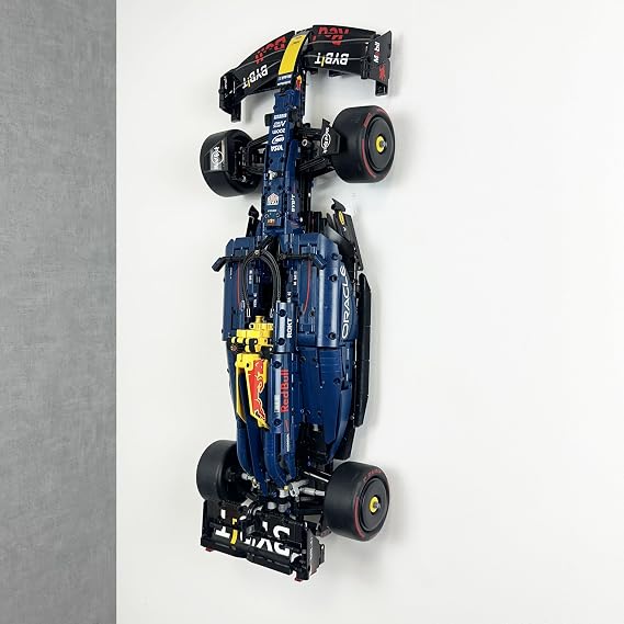 Vertical Wall mount Compatible with Lego Red Bull RB20 F1 Car 42206 Secure Display Bracket