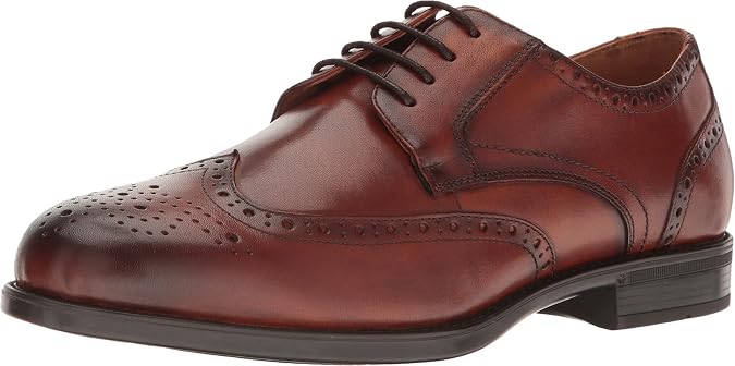 Florsheim Midtown Wing Tip Oxford Men's Oxford, 11 D(M) US, Cognac