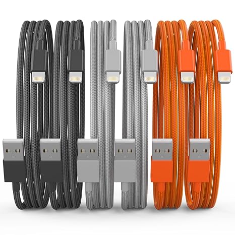 iPhone Charger Lightning Cable [Apple MFi Certified] Long Nylon Braided USB Fast Charging Phone Charger Cord for iPhone 14 Pro/13 mini/13/12/11 Pro MAX/XR/XS/8/7/Plus/6S/SE/iPad