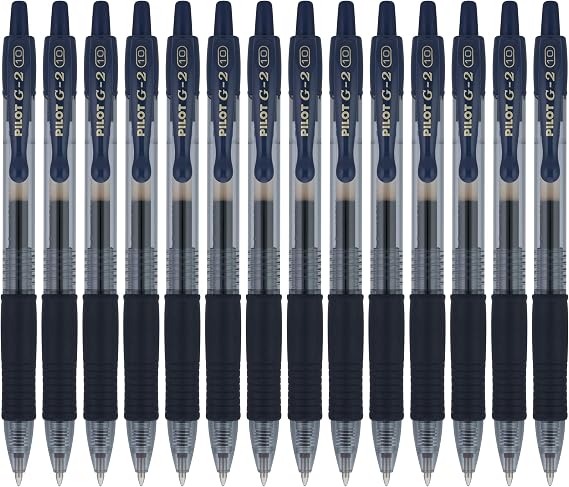 PILOT G2 Premium Gel Pens, Bold Point 1.0mm, Navy Ink, 14-Pack