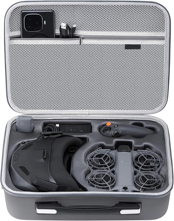 Carrying Case for DJI Neo 2 Motion Fly More Combo Goggles N3 Drone Accessories, Travel Shoulder Bag for DJI Neo 2, RC Motion 3 Controller, Battery Charging Hub