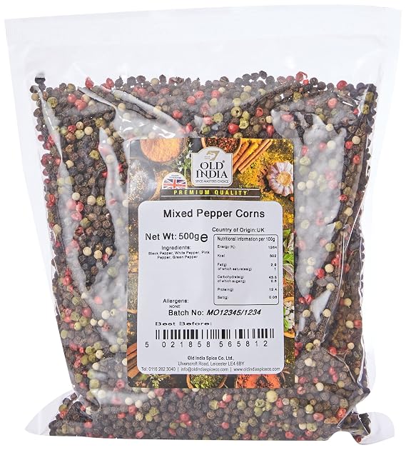 Old India Mixed Pepper Corns 500 g